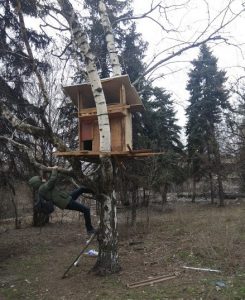 В запорожском парке заметили необычное сооружение