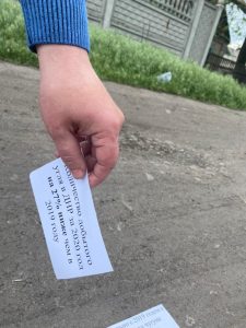 Над окупованим Донецьком розкидали листівки від українських патріотів