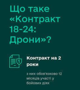 «Контракт 18–24», аби залучати молодь до бойових підрозділів