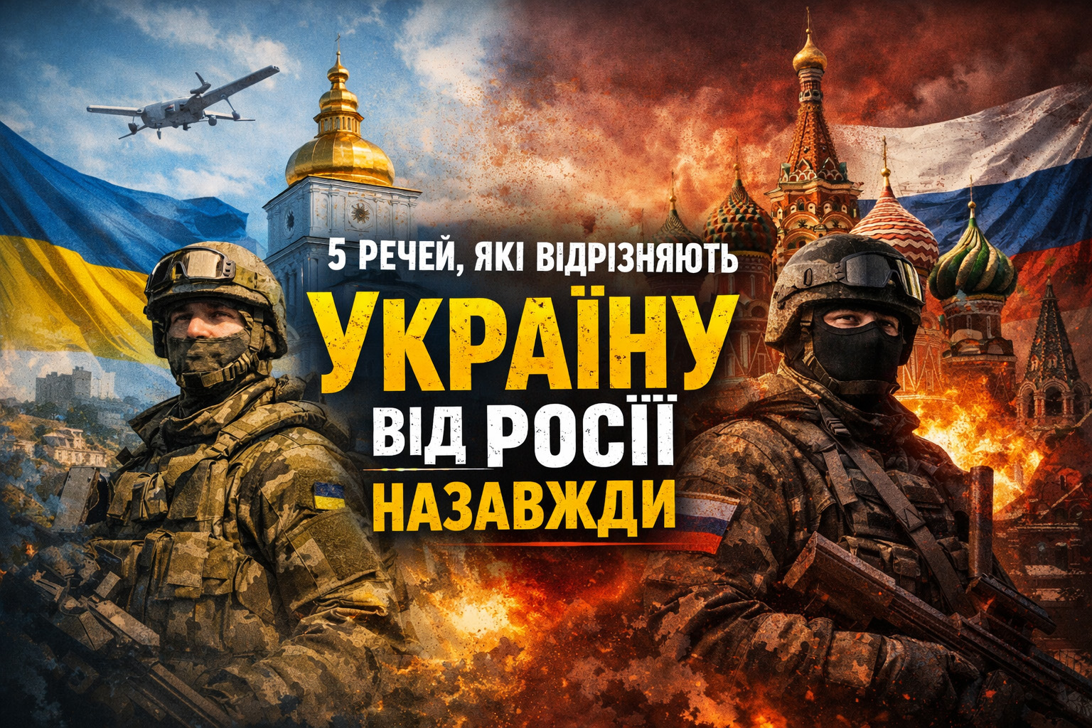 5 речей, які відрізняють Україну від росії назавжди