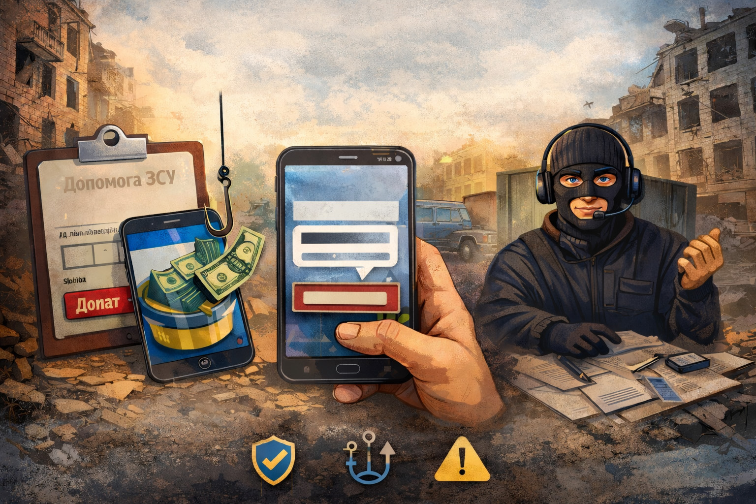 Фішинг і шахрайство під виглядом “допомоги”: як не стати жертвою під час війни