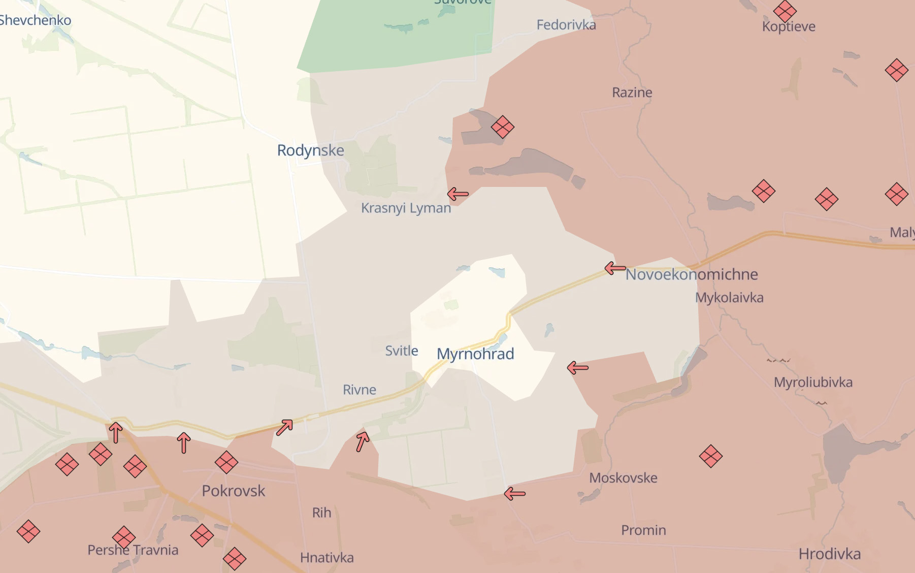 У Мирнограді українські військові тримають оборону та ліквідовують російські підрозділи
